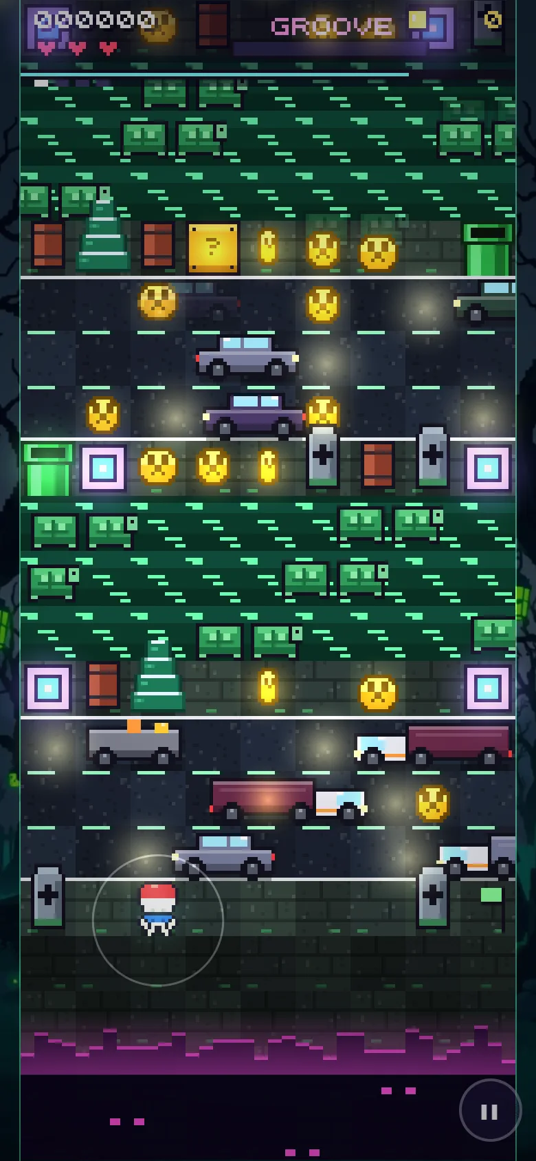 Haunted hollow with spirit doors