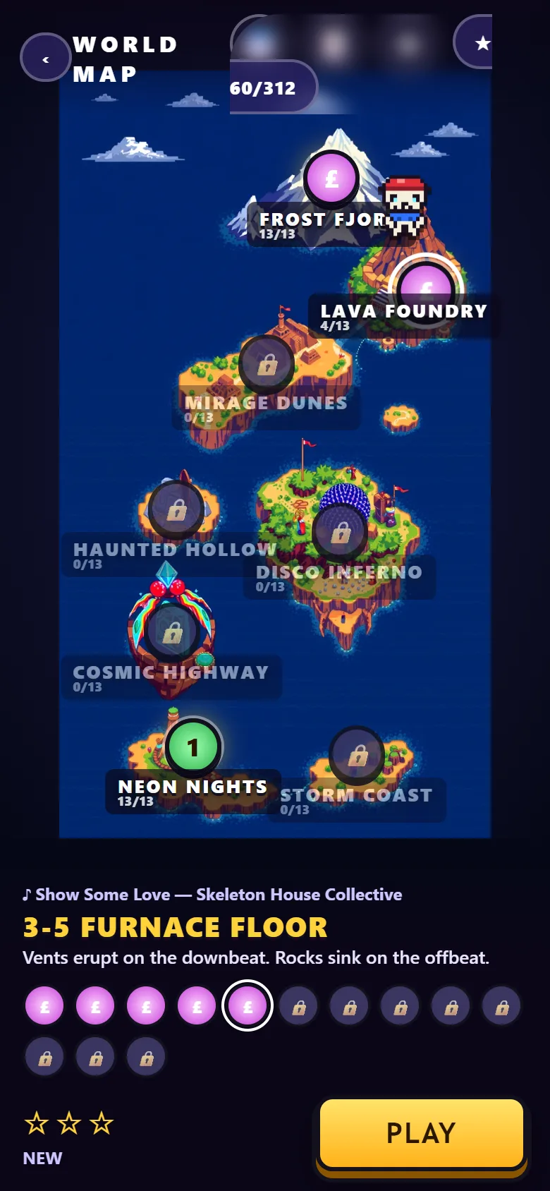 The world map