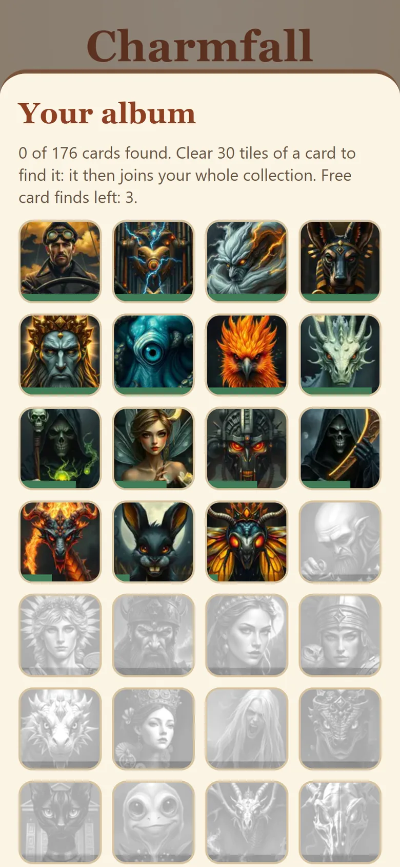 The card album